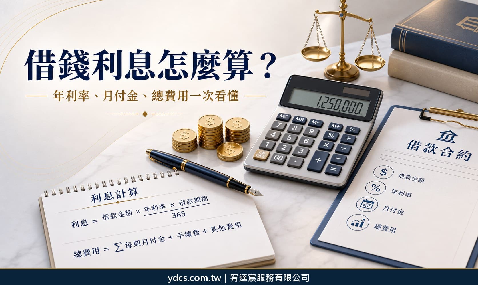 借錢利息怎麼算?2026 年利率、月付金與總費用解析