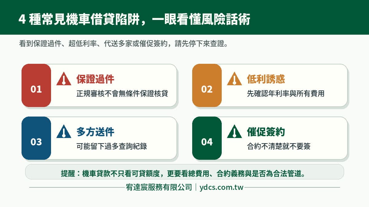揭露機車借貸陷阱!掌握7關鍵預防詐騙手法,保障貸款安全