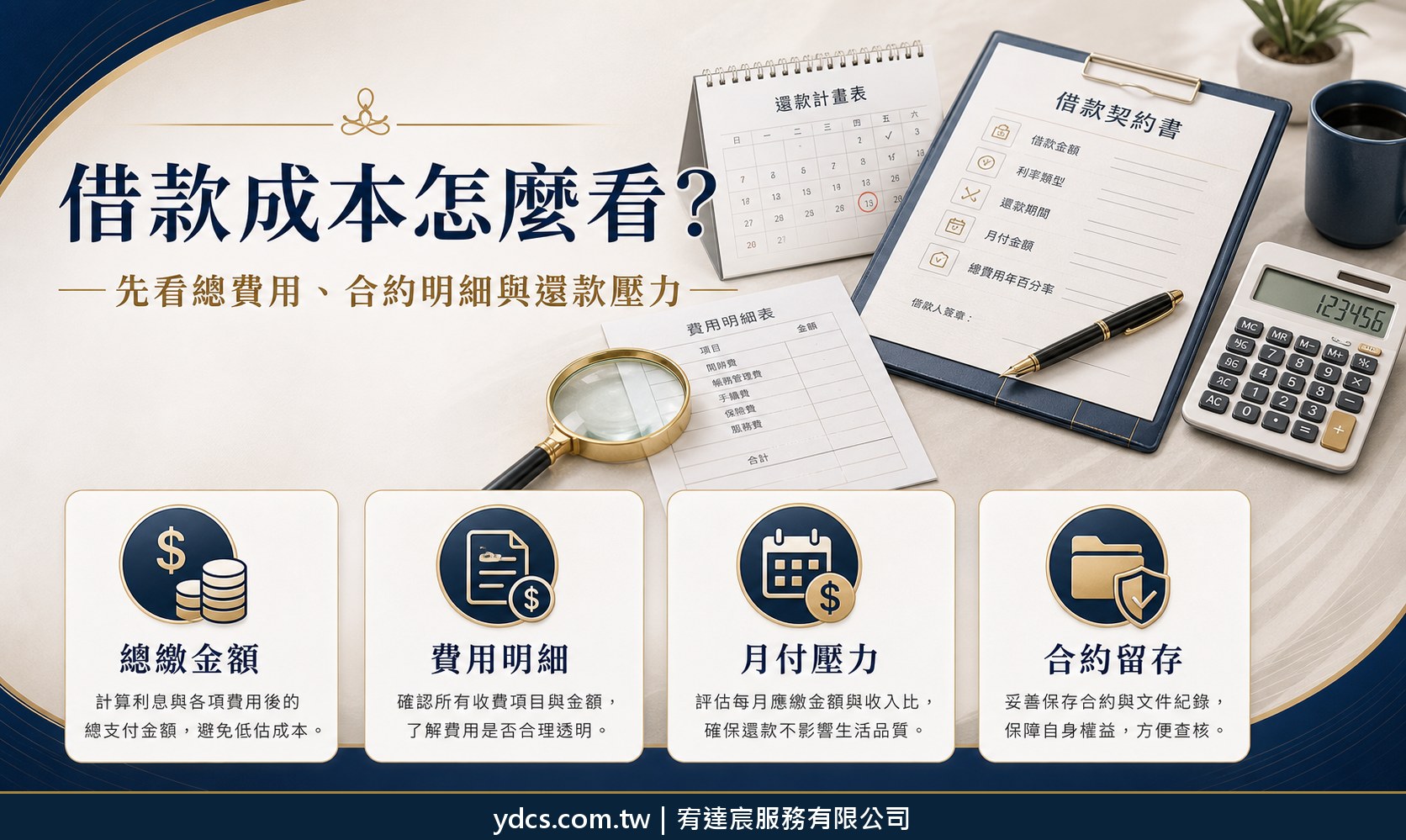 借款合約費用明細與利息風險檢查